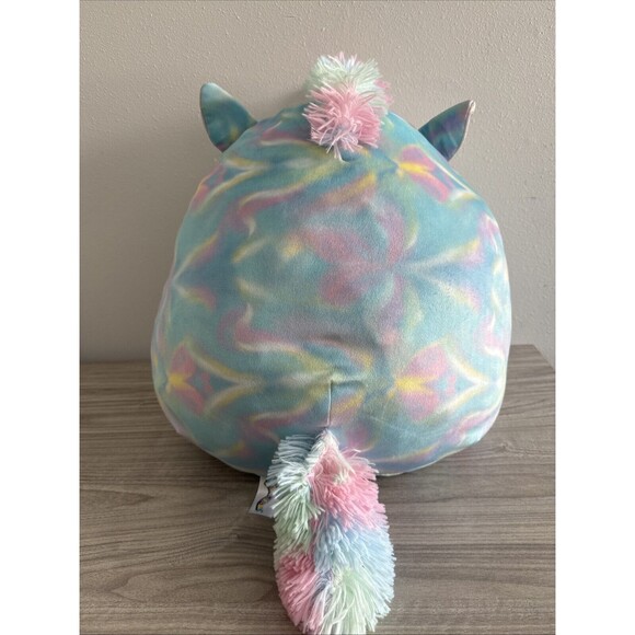 Squishmallows Rodina Blue Swirl Tyedie 16 Inch Stuffed Unicorn Plush NWT - Picture 4 of 6